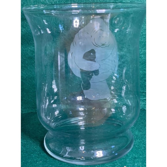 A Manatee Stemless Clear Glass w/ Frosted Image - Look Closely at Pics - Picture 8 of 8